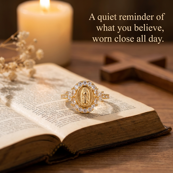 Grace Guadalupe Medallion Ring