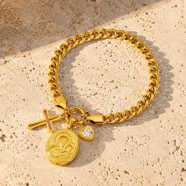 Grace Madonna Charm Bracelet