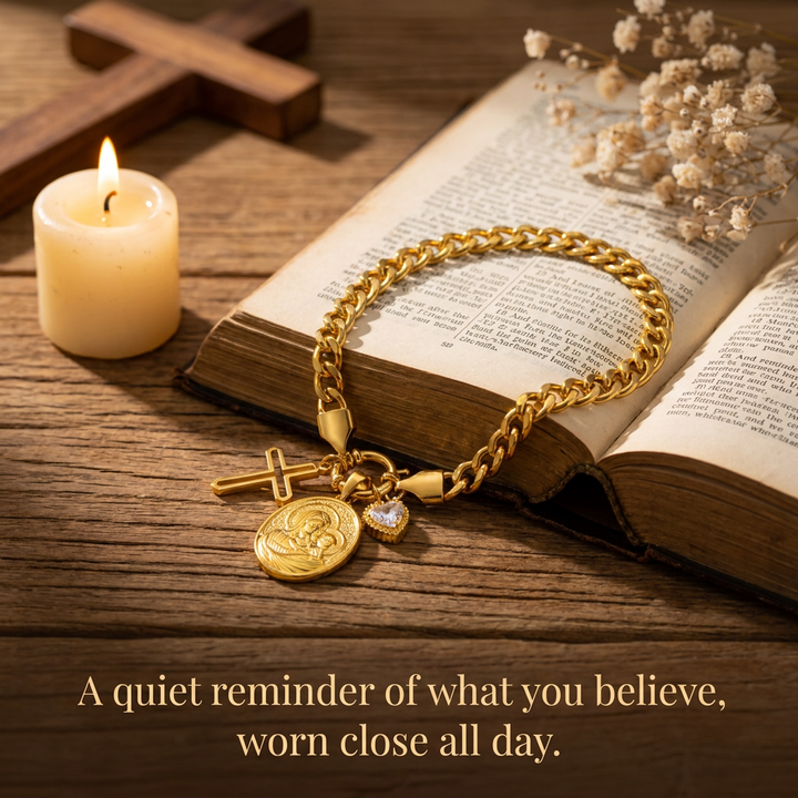 Grace Madonna Charm Bracelet