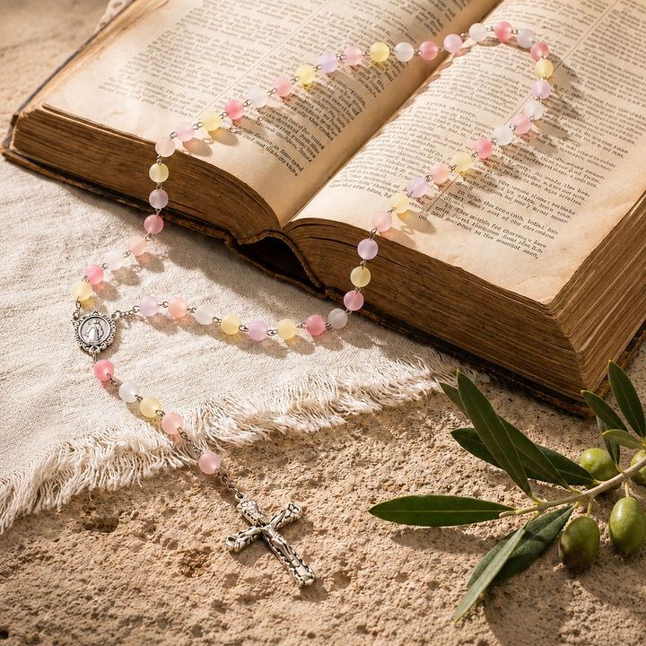 FREE TODAY: Grace Rainbow Bead Rosary
