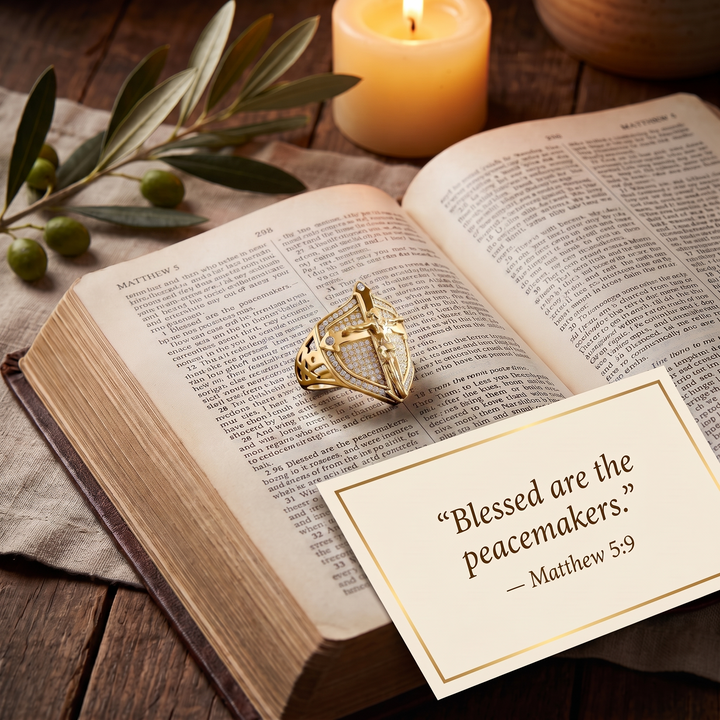 Guardian Cross Shield Ring