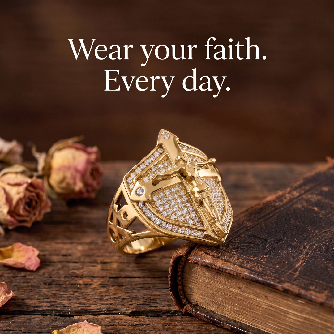 Guardian Cross Shield Ring
