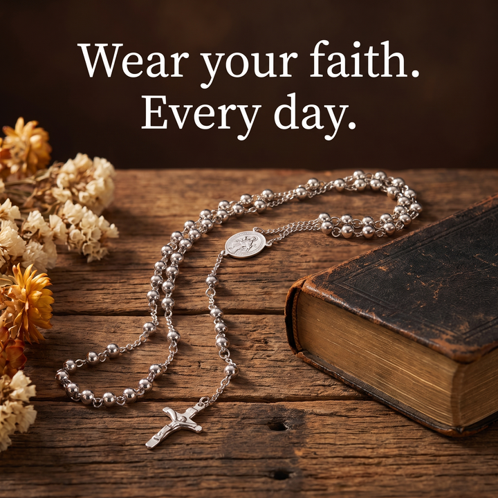 Blessed Silver Rosary