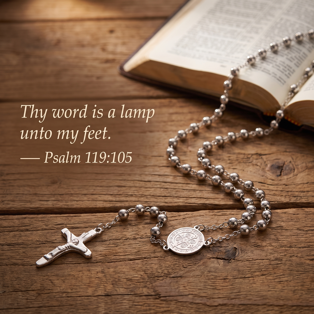 Blessed Silver Rosary
