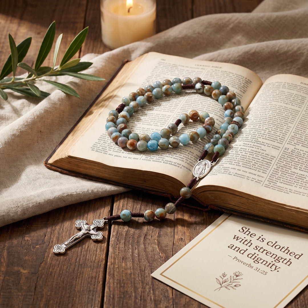 Blessed Ocean Stone Rosary