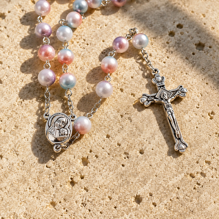 Divine Pastel Bead Rosary