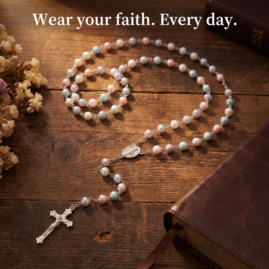 Divine Pastel Bead Rosary