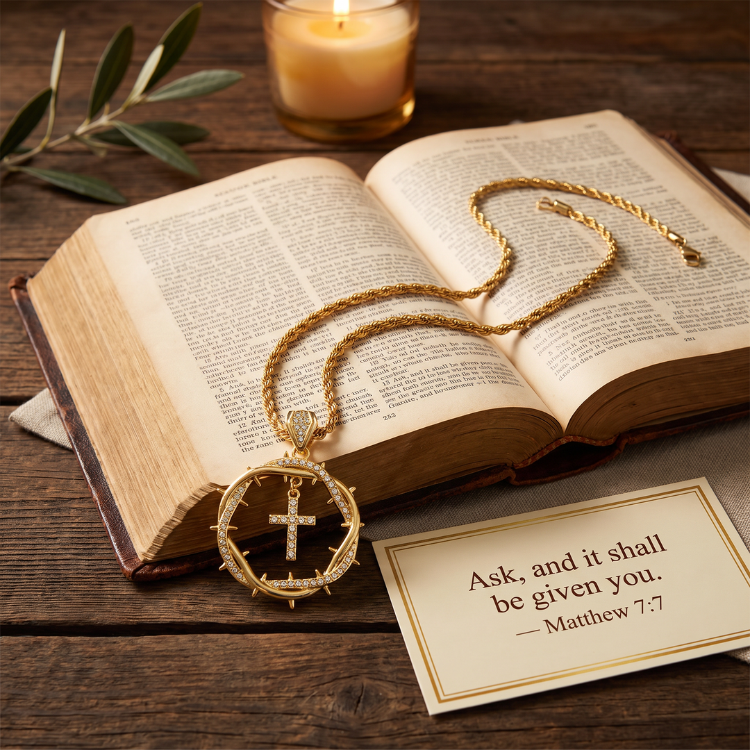 Redeemer Crown Cross Necklace