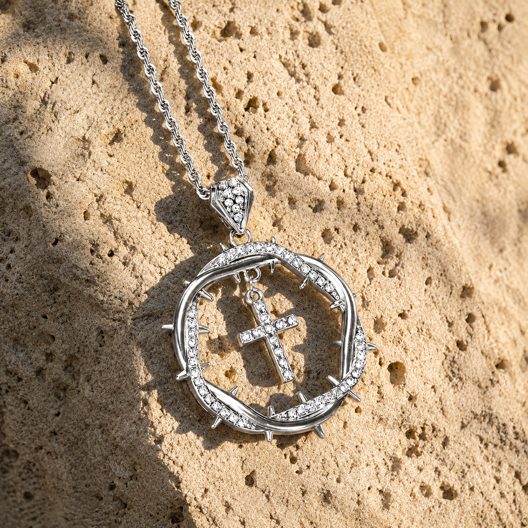 Redeemer Crown Cross Necklace
