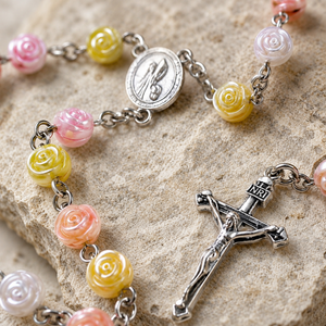 Sacred Rose Bead Rosary