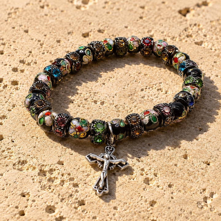 Sacred Cloisonné Bead Bracelet
