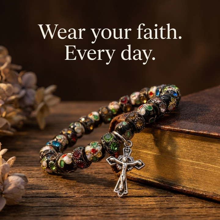 Sacred Cloisonné Bead Bracelet