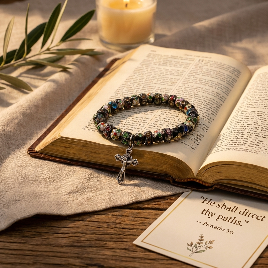 Sacred Cloisonné Bead Bracelet