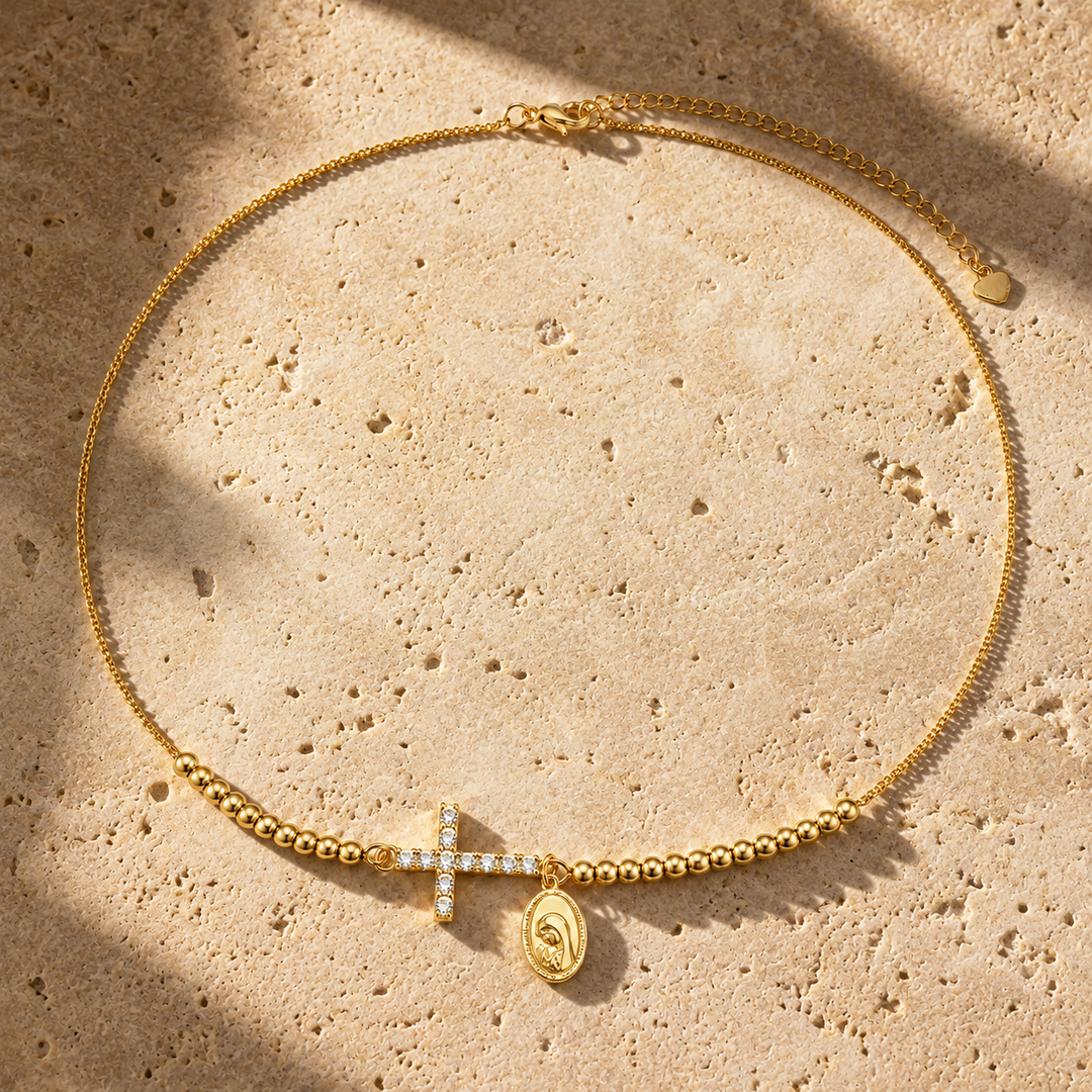 Sacred Cross Medal Bracelet