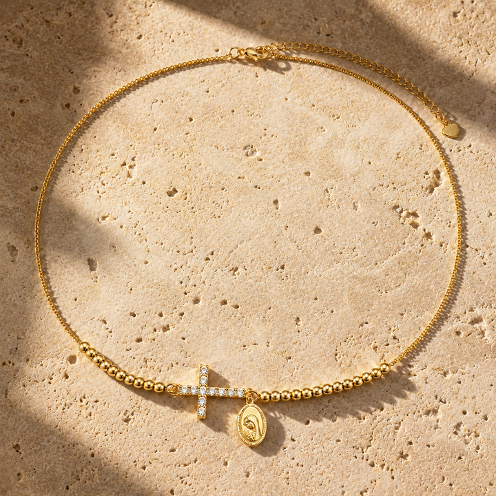 Sacred Cross Medal Bracelet