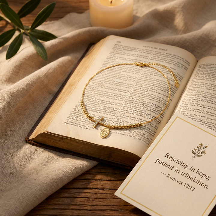 Sacred Cross Medal Bracelet