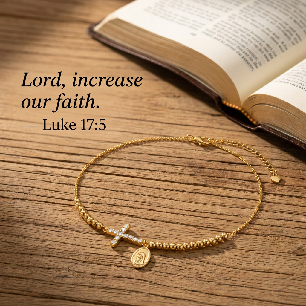 Sacred Cross Medal Bracelet