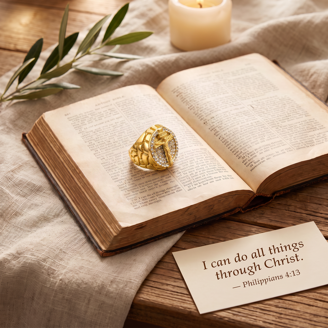 Sacred Crucifix Cross Ring