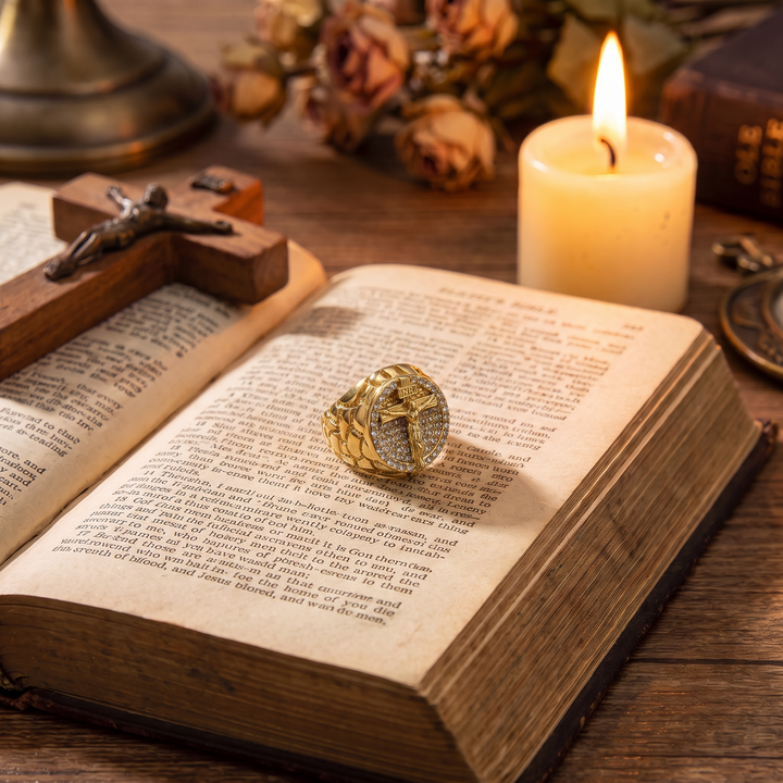 Sacred Crucifix Cross Ring