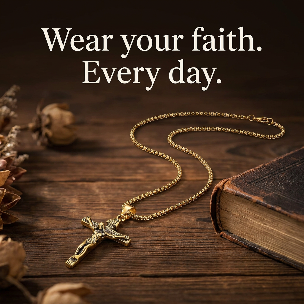 Sacred Crucifix Pendant Necklace