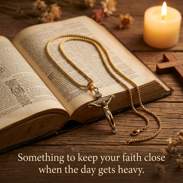 Sacred Crucifix Pendant Necklace