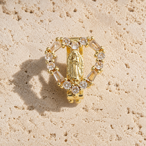 Sacred Guadalupe Heart Earrings