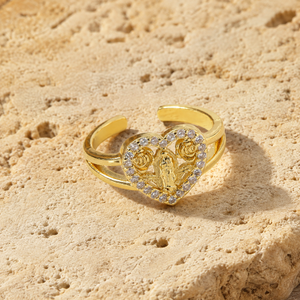 Sacred Virgin Mary Heart Ring