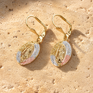 Sacred Virgin Mary Stud Earrings