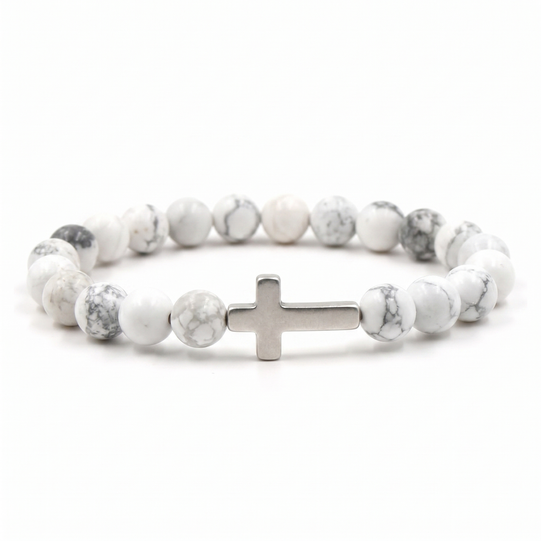 Cloud Cross Bracelet