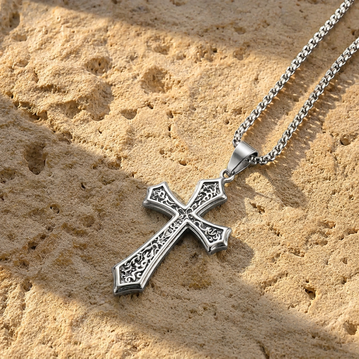 FREE TODAY: Sacred Filigree Cross Pendant Necklace