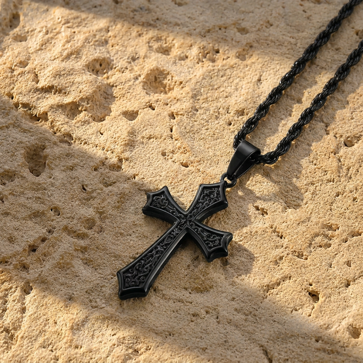 FREE TODAY: Sacred Filigree Cross Pendant Necklace